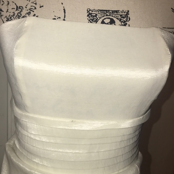 Forever21 High Sheen Ruffle Mini Dress. - Picture 2 of 4